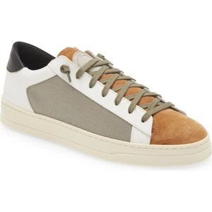P448 Jack Leather, Suede, Mesh Logo Sneaker in Peaky